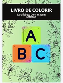 Livro Alfabeto com figura para colorir