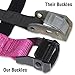 Garage Fit Wood Gymnastic Rings, Gymnastics Rings, Fitness Rings, Exercise Rings, Wooden Gym Ring (1.1 inch Purple Straps)