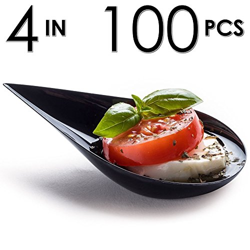 Dlux tear drop serving cup, mini appetizer plates with recipe e-b…