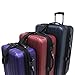 Travelers Choice Tasmania Luggage Set, Large, 3-Piece, Navy