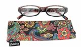 Calabria 4377 Reading Glasses w/ Floral Designs & Matching Case