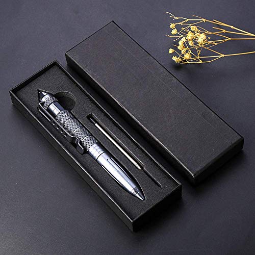 XUANLAN Tactical Pen with 3 Ink Refill, Self Defense Pen with Emergency Glass Breaker Ballpoint, Aircraft Aluminum w/Tungsten Steel Tip EDC Emergency Kit, Multi-Functional Survival Gear - Thumbnail 6