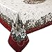 Benson Mills Christmas Noel Printed Tablecloth, size 60-inch-by-120-inch
