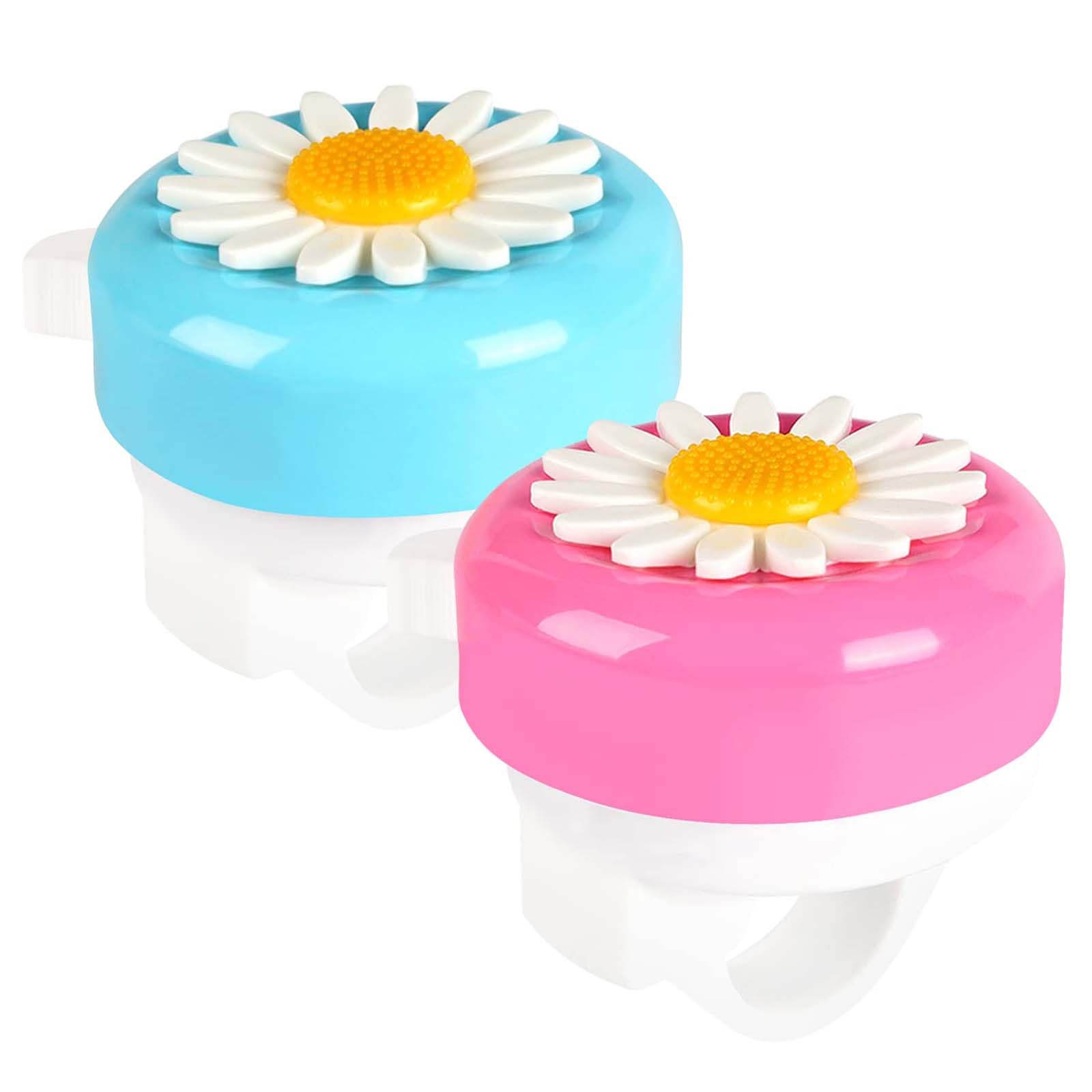 Bike Bell,2 PCS Kids Bike Bell Bicycle Scooter Ring Safe Cycling Aluminum Warning Accessories Flowers Bike Ring for Children Boys Girls