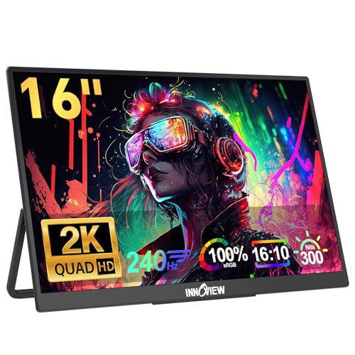 InnoView 16" 240Hz 2K Portable Monitor
