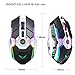 Rechargeable 2.4G Wireless Gaming Mice with USB Receiver and RGB Colors Backlit for Laptop,Computer PC and MacBook (600 Mah Lithium Battery)- Blackthumb 4