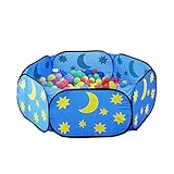 Aeroway® Dark Blue Kids Ball Pit Toddler Ball Playpen Baby Play Pit with Zippered Storage Bag Ideal for Toddlers Pets Indoor Outdoor Play (Balls Not Included)