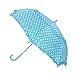iRain Kids Hook Handle Ruffled Polka Dot Umbrella