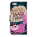 iPhone 6 Wallet Case[4.7 inch], Onelee - Alice in Wonderland We're all mad here Cheshire Cat Smile Face Jasmine Premium PU Leather Case Wallet Flip Stand Case Cover for iPhone 6 with Card Slots
