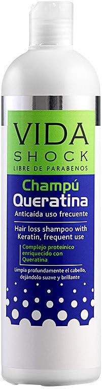 Vida Shock Anticaída Champú Queratina Frequent Use 500 Ml, Multicolour, 500 Milliliters