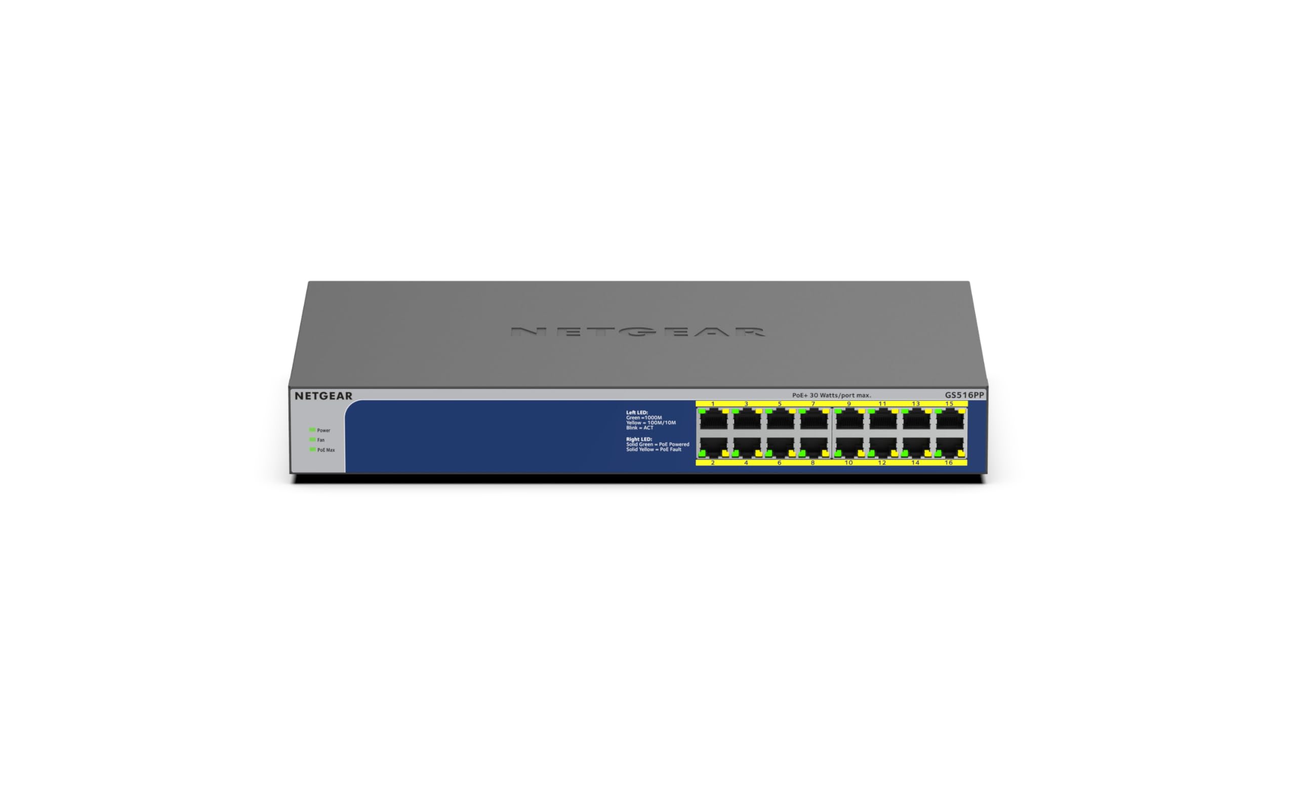 NETGEAR 16-Port Gigabit Ethernet Unmanaged High-power PoE+ Switch