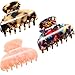 3 Pieces Hair Claws Celluloid Acetate French Design Barrettes Tortoise Shell Claws Hair Claw Accessories Hair Clip for Women Girls