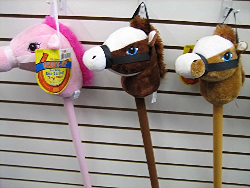 My First Horse, 29 Inch Stick Horse, Giddy-up and Go Pony w/ Real Sound - Brown