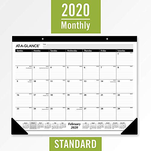 ATAGLANCE 2020 Desk Calendar, Desk Pad, 213/4" x 17", Standard