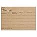 Recipe Cards - Size 4x6 - Kraft Brown Card for Rustic Kitchen or Bridal Shower - Set of 25