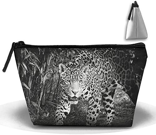 Black And White Jaguar Art Print Travel Kit Organizer Bathroom Storage Cosmetic Bag Carry Case Toiletry Bag