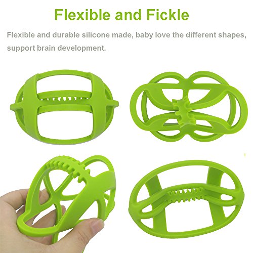 Baby Sensory Teething Toy Ball, BPA Free Football Sensory Toys for Toddler Infant Boys Girls Teething Relief - Thumbnail 5