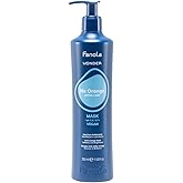 Fanola Wonder No Orange Color Depositing Hair Mask - Neutralizing Blue Toner for Orange Brassy Hair - Deep Conditioning Vegan Formula - Enhances Shine & Seals Cuticles - Brightens & Softens (11.83oz)
