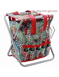 Juego de herramientas con bolsa y asiento plegable para jardín, de 5 piezas