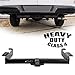 VXMOTOR for 1996-2014 Chevy Express/GMC Savana 1500/1996-2017 2500 3500 Class 4 IV Trailer Towing Hitch Mount Receiver Rear Bumper Utility Tow Kit 2