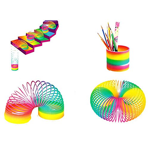 Wgg Magic Rainbow Springs Toy Classic Novelty Colorful Rainbow Toy Party Favor, Gift for Kids, Set of 2