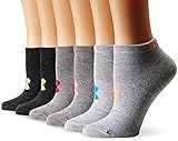 Under Armour UA Big Logo No-Show - 6-Pack MD Assorted
