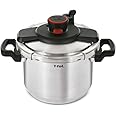 T-fal, Clipso, Pressure Cooker, Stainless Steel, 6 qt, Secure Locking System, One Hand System, Silver, Induction Safe, Pressu