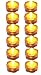 BlueDot Trading Submersible Tea Lights, Amber, 12-Pack