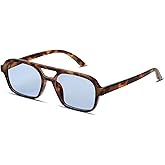 TruFabV Vintage 70s Sunglasses for Women Men Retro Square Aviator Sun Glasses