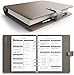 LUX Productivity PRO A5 Planner – Best Undated Diary/Organizer - Daily Schedule & Reflection Journal - Manage Time/Projects/Finances/Goals/Gratitude/Happiness - (Cappuccino)