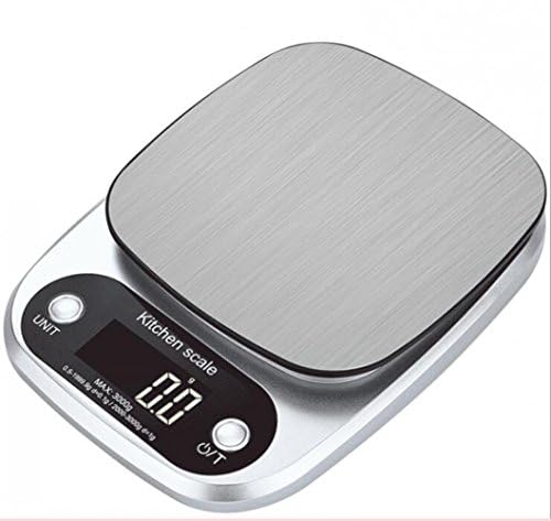 MEAILE Digital Kitchen Scale, 3kg/0.1g Cooking Scale,Accurate Mini Food Scale,Pro Electronic Jewelry Scale with Back-Lit LCD Display,Stainless Steel (3kg/0.1g)