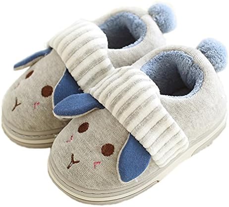 GreatParagon Paragon 1-7 Years Old Toddlers Kids Boys Girls Cute Cartoon Antislip Indoor Slippers Winter Warm Shoes Home Plush Slippers