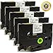 NEOUZA Compatible Label Tape Replacement for Brother Laminated Tze131 Tz131 Label Tape Cartridge 12mmx8m (TZe-131 Black on Clear) 5PK