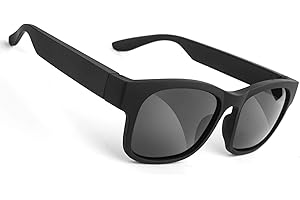 GELETE Smart Glasses Wireless Bluetooth Sunglasses Open Ear Music&Hands-Free Calling,for Men&Women,Polarized Lenses