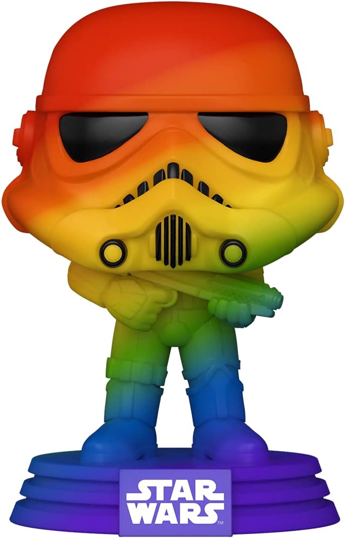 Amazon Com Funko Pop Star Wars Pride Stormtrooper Rainbow Toys Games