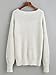 ROMWE Women's V-Neck Long Sleeve Basic Loose Knit Sweater Tops