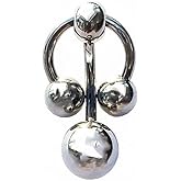 NAVIKO Vch Jewelry Hood Piercing Jewelry - Vch Piercing Jewelry For Women - Piercing Barbell Steel Piercing - 14 Gauge Curved Barbell (Horseshoe & 14g Curved Barbell Combo)