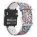 MoKo Band Compatible with Garmin Vivoactive, Soft Silicone Replacement Fitness Bands Wristbands with Metal Clasps fit Vivoactive/Vivoactive Acetate Sports GPS Smart Watch - Colorful Jellyfish