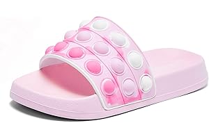 Eashi Slides For Kids,Boys Girls Sandals, Toddler Arch Support Slippers For House Shower Beach Non-Slip