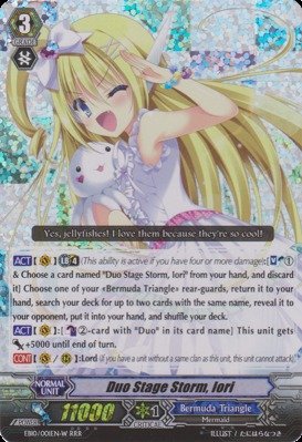 Cardfight Vanguard Tcg - Duo Stage Storm Iori - White (Eb10/001En) - Extra Booster Pack 10 Divas Duet