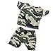MonkeyJack Camo Short Sleeve T-shirt & Pants Set Outfit Clothes for 18'' American Girl Doll or 17'' Zapf Baby Born Dolls