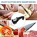 Kitchen Manual Stainless Steel Knife Sharpener- GUOXUAN 3-Stage Knife Sharpening Tool Helps Repair, Restore and Polish Blades - Cut-Resistant Glove Included