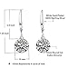 ML S925 Sterling Silver 10mm Naked Drill Crystal Earrings For Women (Earrings White color)