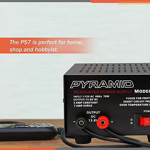 Pyramid Bench Power Supply | AC-to-DC Power Converter | 5.0 Amp Power Supply (PS7KX)
