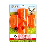 Stuffer Durable Dog Chew Toy, Tough Dog Toy by Bionic, Orange