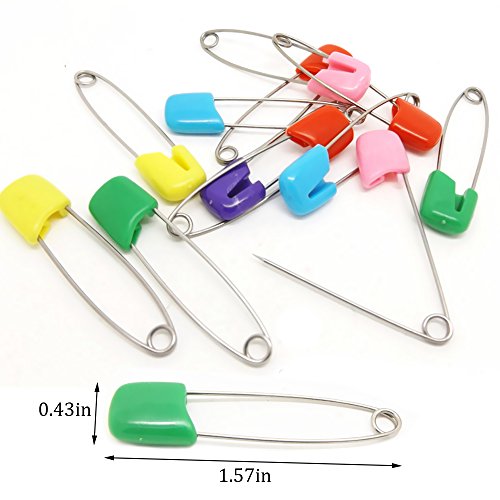 20 Pack Baby Child Infant Kids Cloth Diaper Nappy Pins Safety Safe Hold Clip Locking Pins Head Cloth