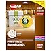 Avery Glossy White Circle Labels, Sure Feed Technology, Laser/Inkjet Compatible, 2