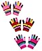 Peach Couture Children’s Toddler Warm Double Layered Winter Gloves and Mittens Value packs (One Size, Rainbow 2 Little Kids (4 to 8 Years))
