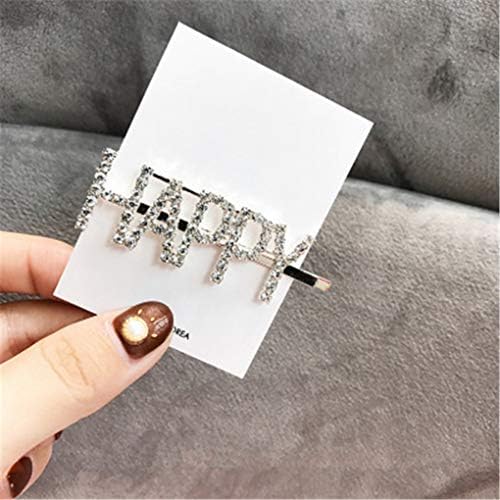 Fashion Luxury Crystal Rhinestones Hair Clips Leopard Acrylic Hairpin Hair Accessories For Women Letters Hairgrip Headwear 13
