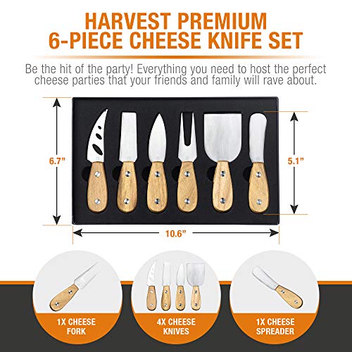 6 HARVEST+Premium+6+Piece+Cheese+Knife